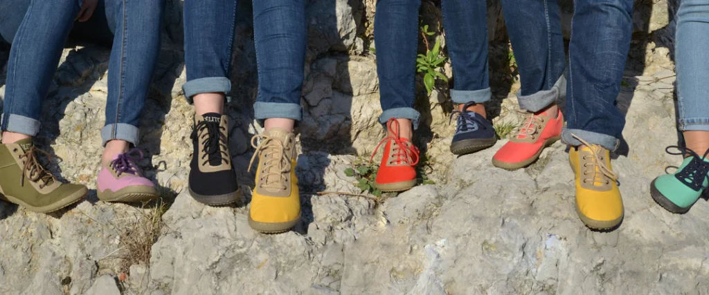 Les chaussures primi Telito basses - barefoot citadines colorées