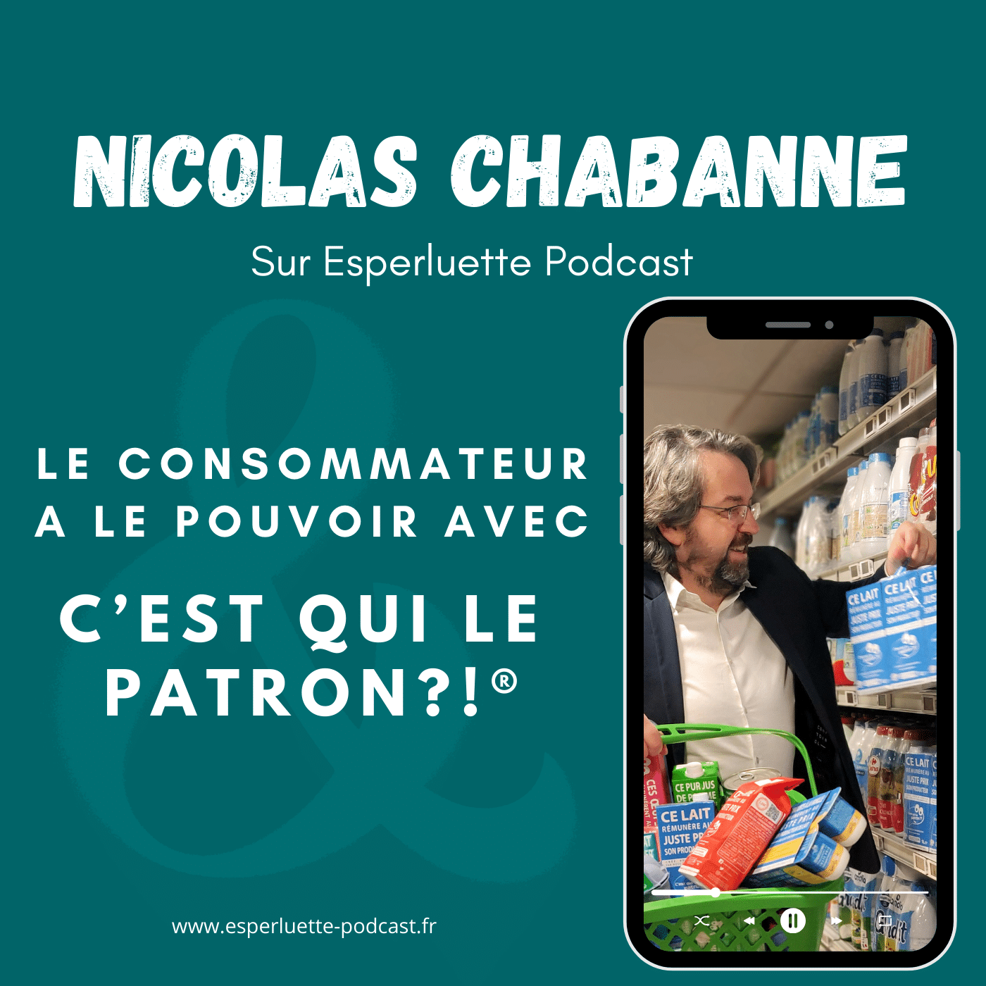 Nicolas Chabanne présente la marque solidaire C'est qui le Patron ?! sur Esperluette