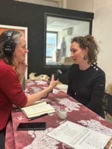Enregistrement de l'interview d'Héloïse - Brume de café - Photo : Catherine Hardenne