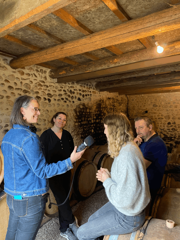 Enregistrement des épisodes sur les Vins de Rasteau - ©BrunhildePech