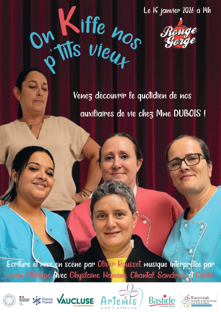"On kiffe nos p'tits vieux", une pièce sur le métier d'auxiliaire de vie écrit et mis en scène par Olivier Rousset